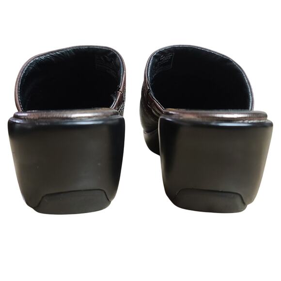 Ariat Black Brown Leather Clogs Mules Shoes Western Equestrian Horse Style 9 B - Picture 5 of 6